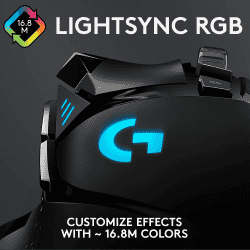 Logitech G502 Hero Wired Optical Gaming Mouse | 25K Sensor | Adj DPI Upto 25600 | Black