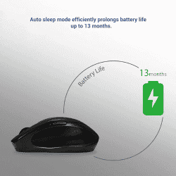 ASUS MW203 Multi Device Wireless Silent Mouse | 2.4GHz | 2400 DPI | Black