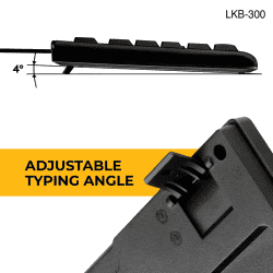 Lapcare Alfa Wired USB Keyboard 1 | Black | LKB-300