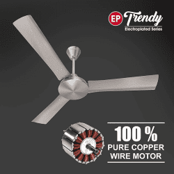 Havells Ep Trendy Ceiling Fan | 1200Mm | Brushed Nickel