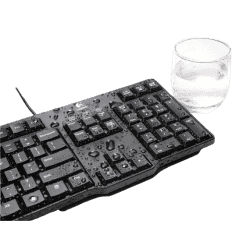 Logitech MK100 wired keyboard mouse Combo Set | Black