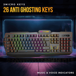 Lapcare Champ RGB Gaming Keyboard | Multi Key Anti ghosting | LGK-102