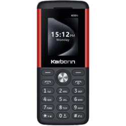 Karbonn K101i Dual SIM Keypad Mobile | 32GB | Black and Red