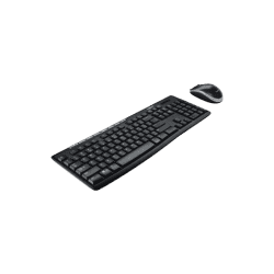 Logitech Media Set MK200 Keyboard Optical Mouse Set | Full Size Wired and High Definition | Black