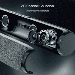 boAt Aavante Bar 590 Bluetooth Soundbar | 25 W | Pebble Black