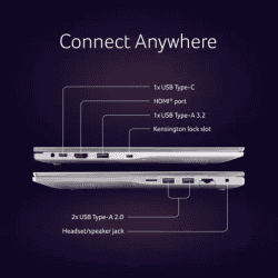 Acer Aspire Lite AL15-52H Thin and Light Laptop | AL15-52H | 12 GB | 512 GB SSD | Pure Silver | UN.347SI.007