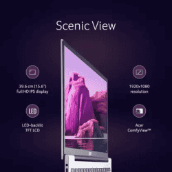 Acer Aspire Lite AL15-52H Thin and Light Laptop | AL15-52H | 12 GB | 512 GB SSD | Pure Silver | UN.347SI.007