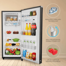 Whirlpool Icemagic Pro Single Door Refrigerator | 192L | 5 Star | Intellisense Inverter Technology | Gold Dust | 73273 215 IMPRO GD PRM 5S INV