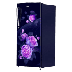 Haier 205 L Direct Cool Single Door Refrigerator | 3 Star | with Diamond Edge Freezing Technology | Marine Rose | HRD-2263CMR-N