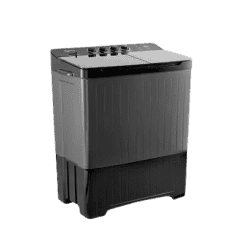 BPL Semi Automatic Top Loading Washing Machine | 8 kg | Grey & Black | BWS-N80ETBKD
