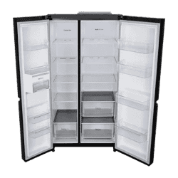 LG 650 L Side by Side Refrigerator | 3 Star | Frost Free | Western Black | GLB257HWB3