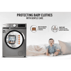 Panasonic WiFi Fully Automatic Front Load Washing Machine | 9 kg | 5 Star | Dark Silver | NA-149MR2L01