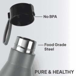 Cello Maestro 750 ml Flask | Stainless Steel | Grey
