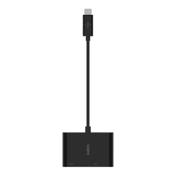 Belkin USB C to VGA Charge Adapter | Black | AVC001BTBK