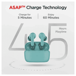 boAt Airdopes 138 Pro TWS Earbuds | IPX5 Water Resistant |  ASAP Charge | Mint Cascade