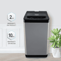 Panasonic Fully Automatic Top Load Washing Machine | 6.5 Kg | Charcoal Inox Grey | Charcoal Inox Grey | NA-F65C2CRB