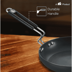 Prestige Aluminium Hard Anodised Fry Pan | 240 mm | Black | 30602