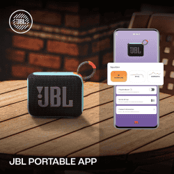 JBL Go 4 Wireless Ultra Portable Bluetooth Speaker | Water & Dust Proof | Black Orange | JBLGO4BLKO