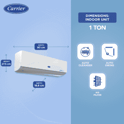 Carrier Inverter AC | 1 Ton | 5 Star |  XCEL EDGE EXi