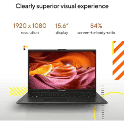 Asus Vivobook GO 15 | AMD Ryzen 5 Quad Core 7520U | 16 GB | 512 GB SSD | 39.62 (15.6 Inch) | Black | E1504FA-NJ549WS
