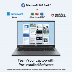 ASUS Vivobook 14 Flip 2 in 1 Laptop | Intel Core Ultra 7 256V | 16 GB | 512 GB SSD  | Matte Grey | TP3407SA-QL025WS