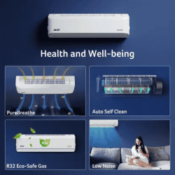 Acer 1 Ton Split Inverter AC | 3 Star | White | AR10AS3INGMA