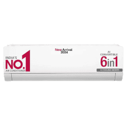 LG 6 in 1 Convertible 1 Ton Inverter Split Ac | 5 Star | White | TSNQ14JWZE