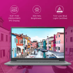 Lenovo IdeaPad Slim 3 Laptop | AMD Ryzen 5 Quad Core 7520U | 16 GB | 512 GB SSD | 15.6 Inch | Arctic Grey | 82XQ008VIN