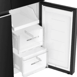 Haier Frost Free French Door Convertible Refrigerator | 520 L | Black Glass | HRB-600KGU1