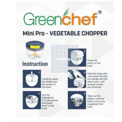 Greenchef Mini Pro Vegetable Chopper | 650 ml