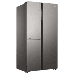 Haier Convertible Side by Side Refrigerator | 598L | 3 Door | 3 Star | Inox Steel | HRT-683ISU1