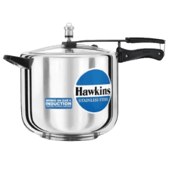 Hawkins Inner Lid Induction Bottom Pressure Cooker | 10 L | Stainless Steel | HSS10