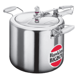 Hawkins Bigboy 18 L Inner Lid Pressure Cooker | Aluminium | Silver | BB18