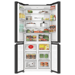 Haier Frost Free French Door Convertible Refrigerator | 520 L | Black Glass | HRB-600KGU1