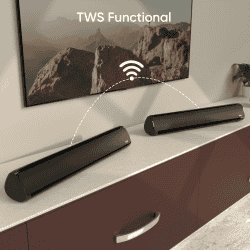iGear immerse Bluetooth soundbar |  20 W | 2.0 Channel | Inbuilt SubWoofer | Black