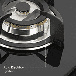 Kaff Built in Hob Glass Automatic Hob | 3 Burners | 78 cm | Black | VRH783