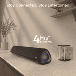 iGear immerse Bluetooth soundbar |  20 W | 2.0 Channel | Inbuilt SubWoofer | Black