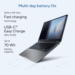 ASUS Vivobook 14 Flip 2 in 1 Laptop | Intel Core Ultra 5 226V | 16GB | 512GB SSD | Matte Gray | TP3407SA-QL024WS