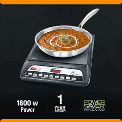 Prestige PIC 20.0 Induction Cooktop with Push Buttons | 1600 W | Black