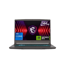 MSI Thin 15 Gaming Laptop | Intel 12th Gen i7-12650H | 144Hz | 16GB | 512GB NVMe SSD | NVIDIA GeForce RTX 3050 GDDR6 4GB | Cosmos Gray | B12UC-2240IN