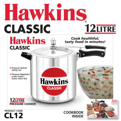 Hawkins 12 L Classic Inner Lid Pressure Cooker | Aluminium | Silver | CL12