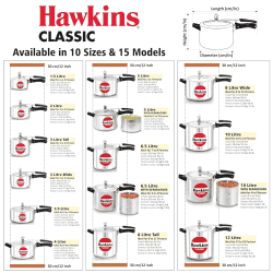 Hawkins 12 L Classic Inner Lid Pressure Cooker | Aluminium | Silver | CL12