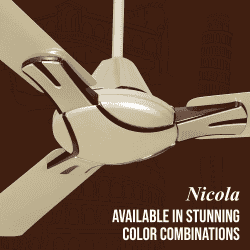 Havells Nicola ES Ceiling Fan | 1200mm | Gold Mist Copper