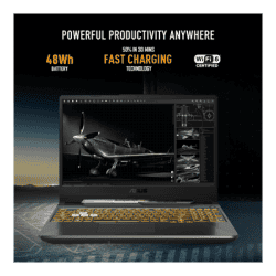 ASUS TUF Gaming A15 Laptop | AMD Ryzen 7 7435HS | 16GB | 512GB | 4GB Graphics NVIDIA GeForce RTX 3050 | Graphite Black | FA566NCR-HN075W