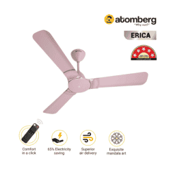 Atomberg Erica BLDC Motor Ceiling Fan | 1200 mm | with Remote | Lotus Pink