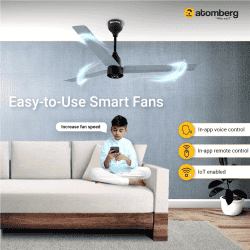 Atomberg Renesa Smart BLDC Ceiling Fan | Remote Control & LED Indicators | 1200 mm | 5 Star | Misty Teal & Matt Black