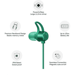 realme Buds Wireless Bluetooth Headset | In the Ear | Green