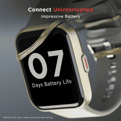 boAt Wave Connect Smartwatch | 4.64 cm (1.69 Inch) HD Display | Bluetooth Calling | Cool Grey