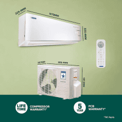 Blue Star WiFi Smart Inverter Split AC | 1.5 Ton | 5 Star | IC518GNURS