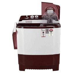 LG Semi Automatic Top Load Washing Machine | 8Kg | Maroon and White